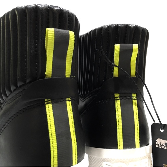 SOREL WATERPROOF BREX HEEL COZY LACE UP BOOT -BLACK -US 8.5 -NEW - Picture 6 of 8